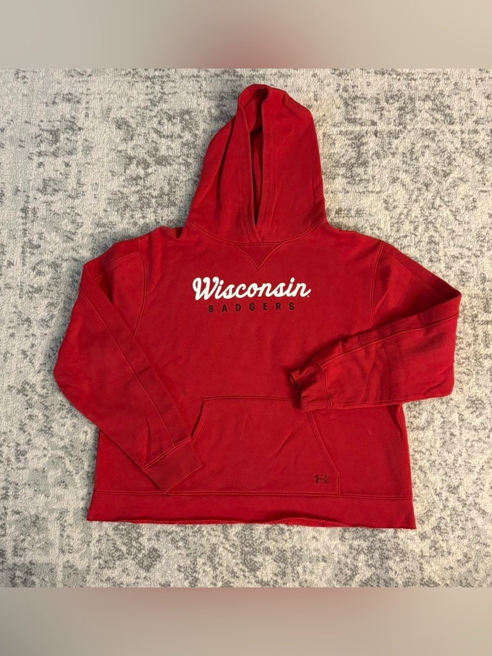 Under Armour Wisconsin Badgers Red Hoodie Size XL